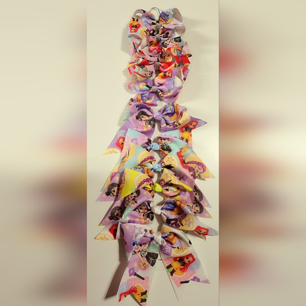 4 K-POP Demon Hunters Hair Bows